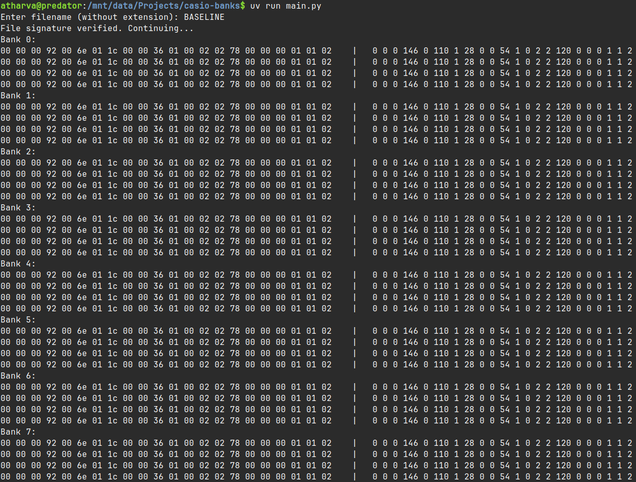 Output of custom Python script