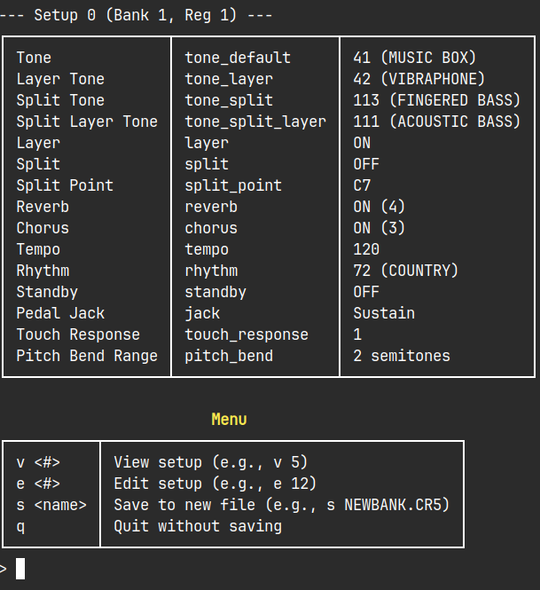 Python script for editing CR5 files